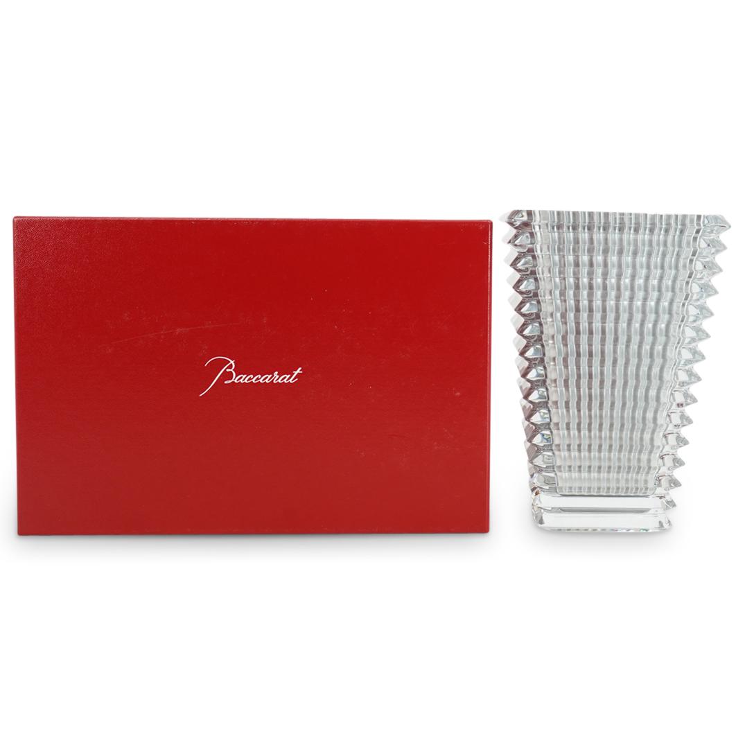 Baccarat Silver Small Rectangular Eye Vase (1 of 9)