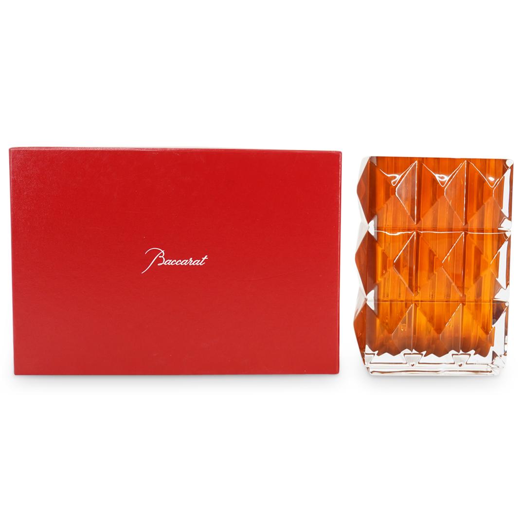 Baccarat Crystal Amber Louxor Vase (1 of 9)