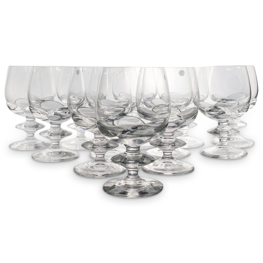 (12 Pc) Lalique Crystal "Blois" Water Goblets Set (1 of 7)