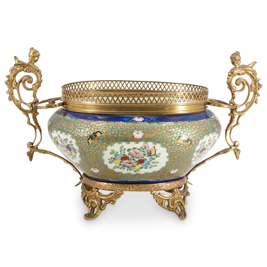 French Porcelain & Ormolu Centerpiece Jardiniere (1 of 7)