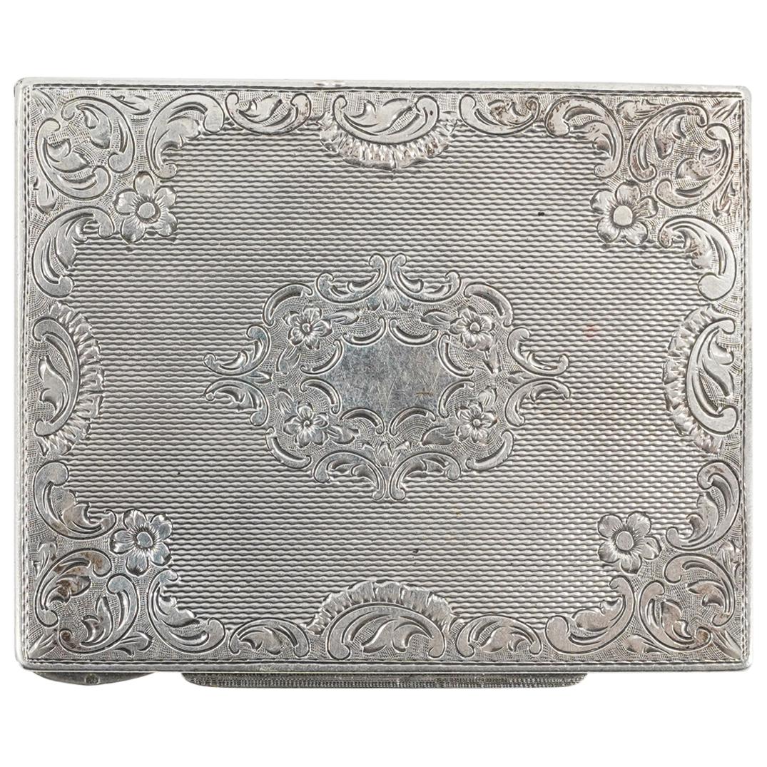 Antique Sterling Silver Compact Case W/ Mirror (1 of 6)