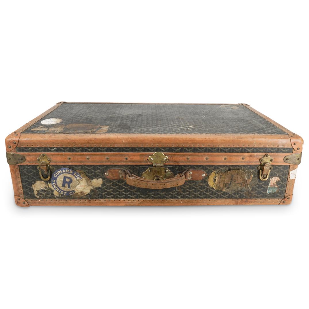 Goyard Chevron Canvas Hardcase Suitcase (1 of 15)