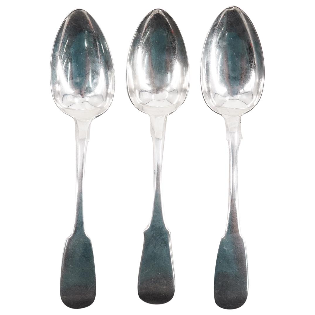 (3Pc) Antique Russian Silver Spoons (1 of 3)