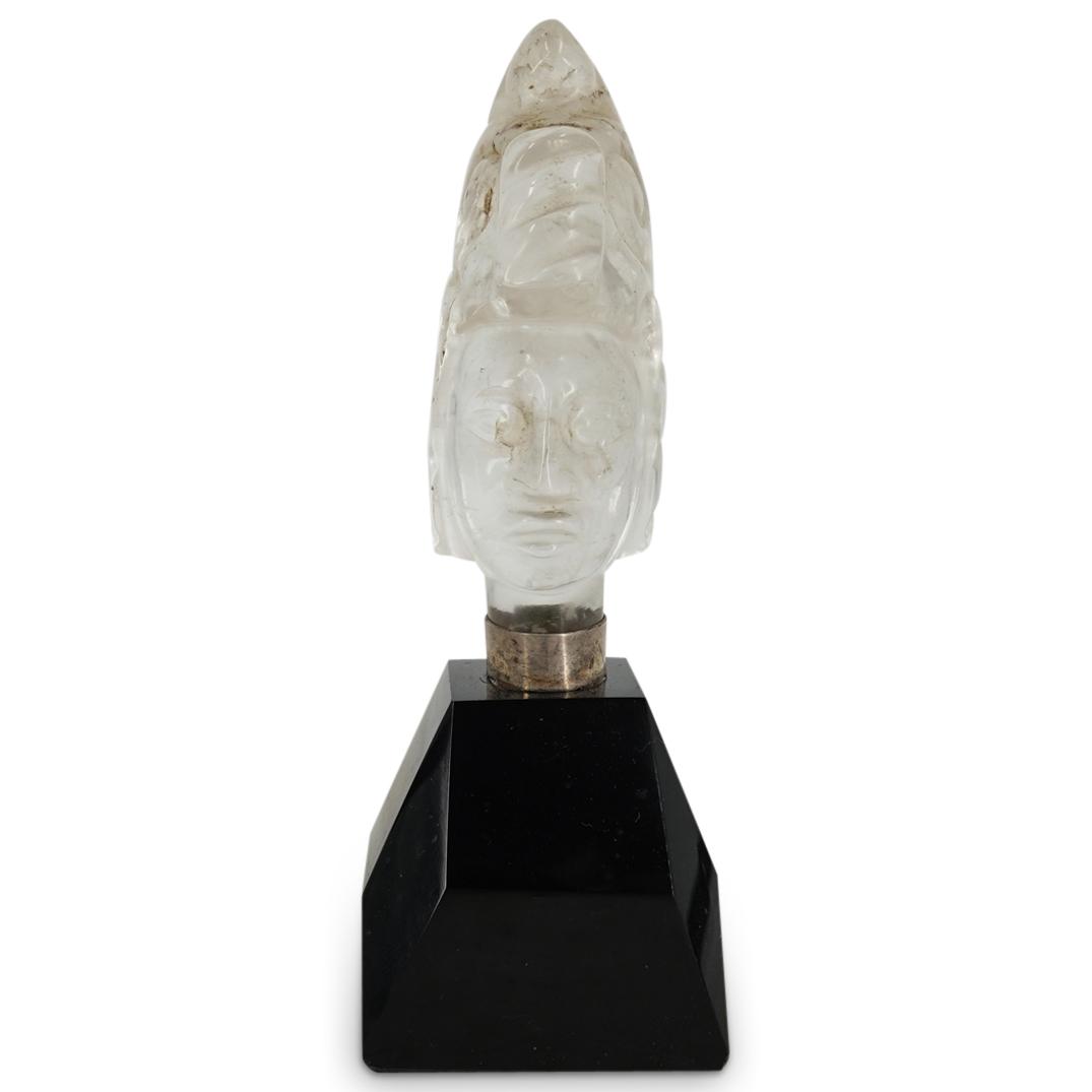 Taxco Mexico Mayan Priest Head Bust Sculpture (1 of 5)