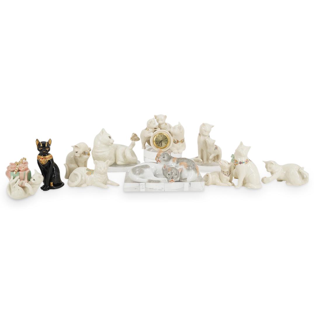 (12 Pc) Dresden And Lenox Cat Lot (1 of 10)