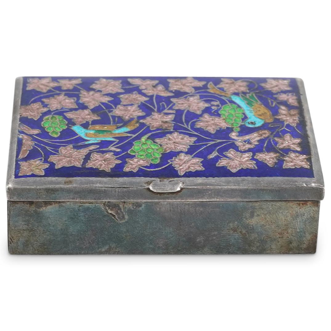 Oriental Enameled Silver Snuff Box (1 of 5)