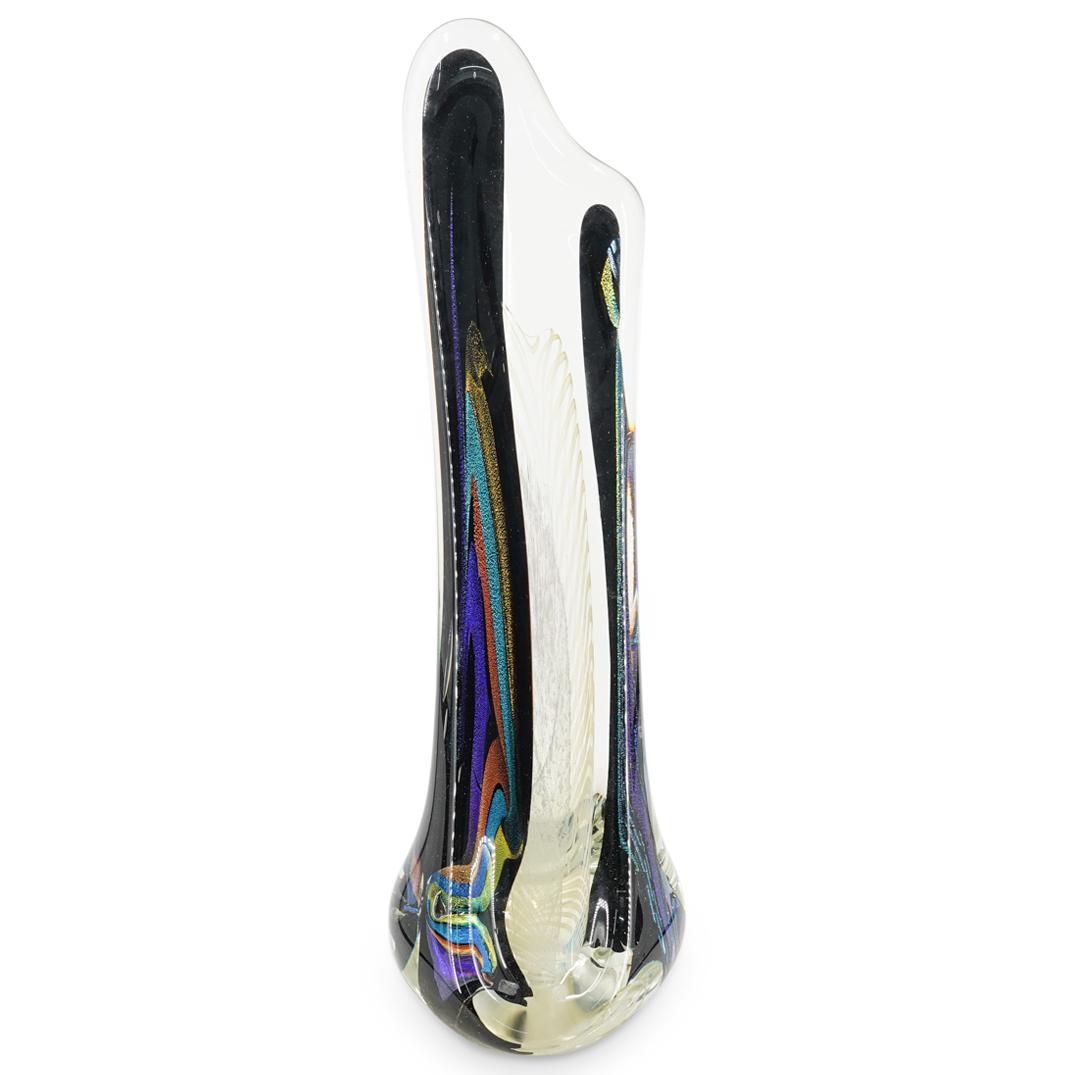 Rollin Karg (American) Tall Abstract Art Glass Sculpture (1 of 8)