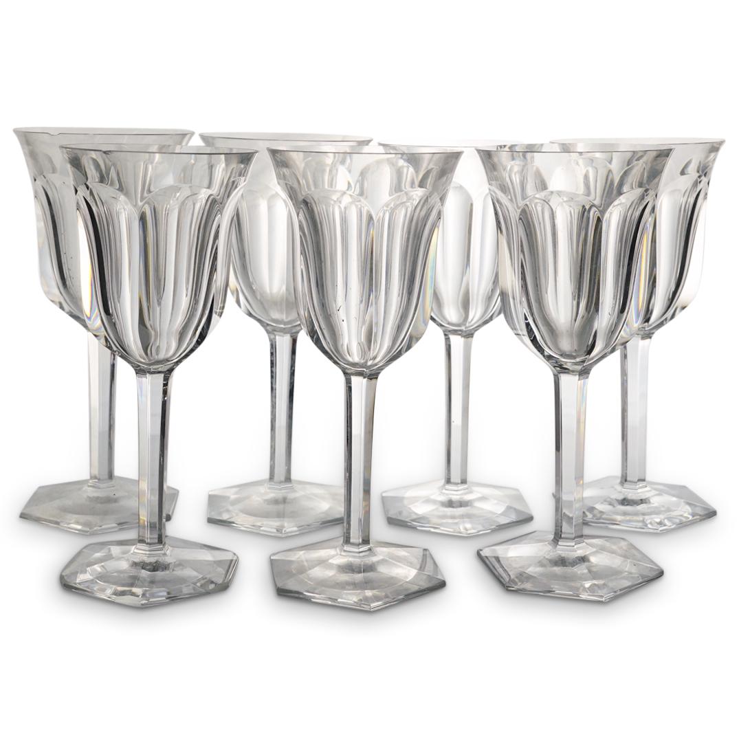 (7Pc) Baccarat "Malmaison" Crystal Water Goblets (1 of 6)