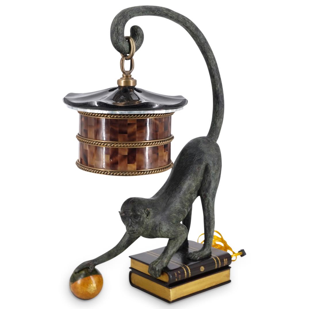 Maitland-Smith Bronze Monkey Lamp (1 of 8)