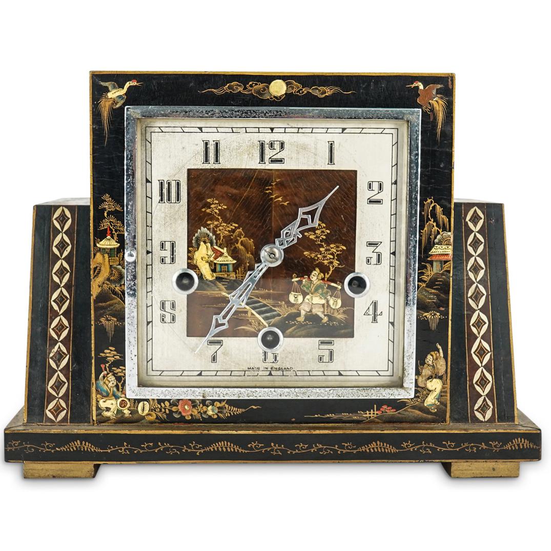 English Enfield Clock Co. Chinoiserie Chiming Mantel Clock (1 of 12)