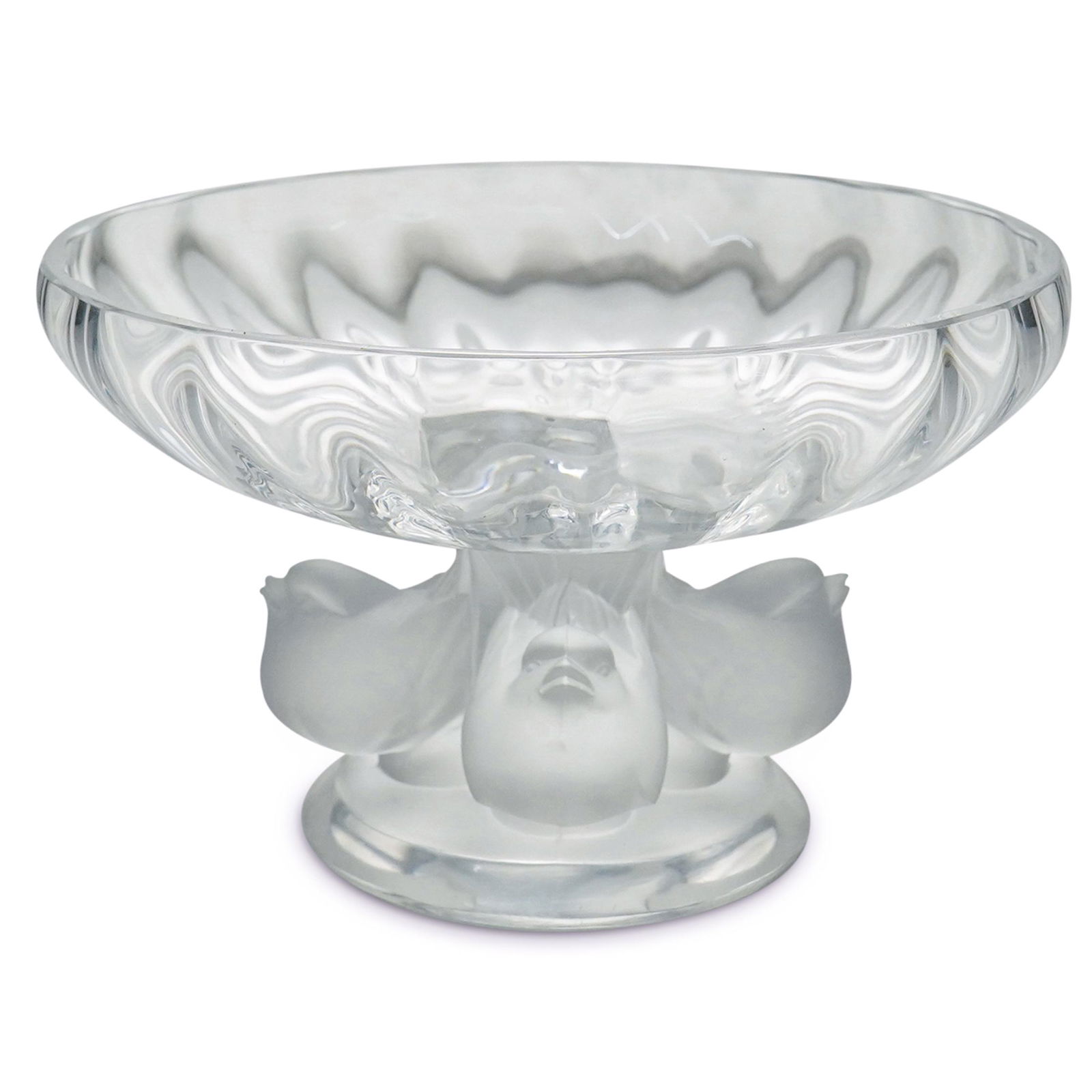 Lalique "Nogent" Crystal Bird Bowl (1 of 6)