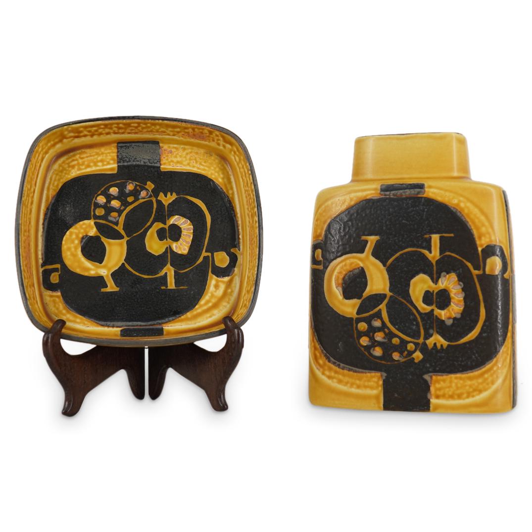 (2 Pc) Royal Copenhagen Mid-Century Vase And Bowl (1 of 4)