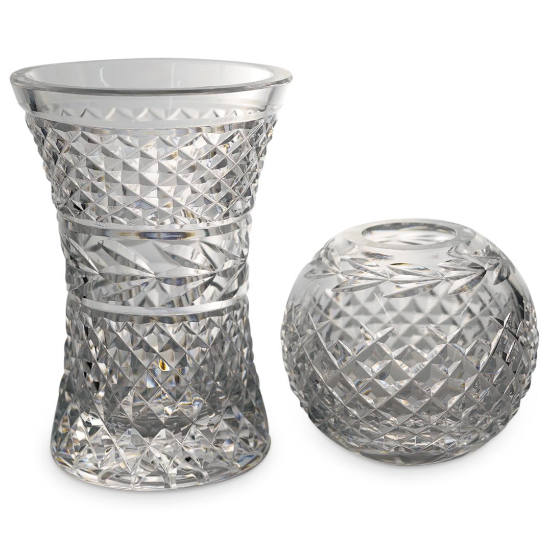 (2 Pc) Waterford Crystal "Glandore" Vase & Bowl Set (1 of 7)