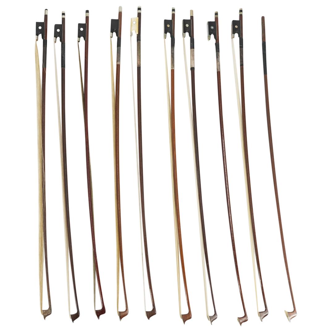 (10 Pc) Violin Bows Grouping Set (1 of 5)