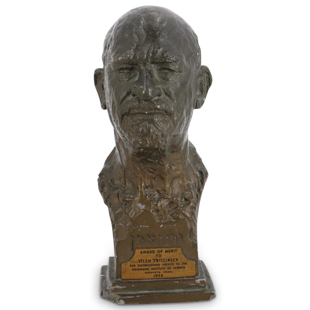 1956 Judaica Weizmann Foundation Bust Award (1 of 5)