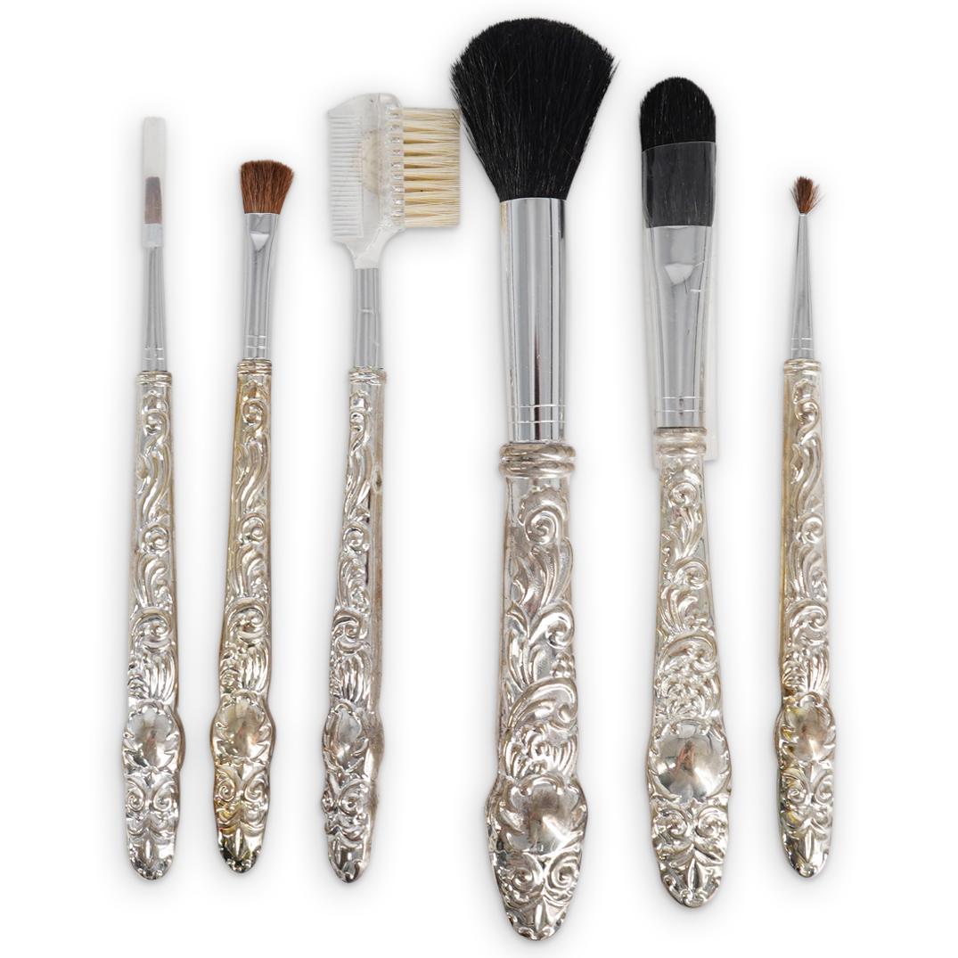 (6 Pc) Vintage Silver Plated Brush Kit (1 of 3)
