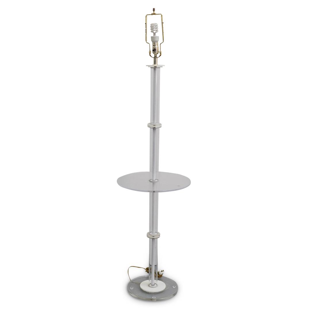 Mid Century Lucite Floor Lamp Table (1 of 6)