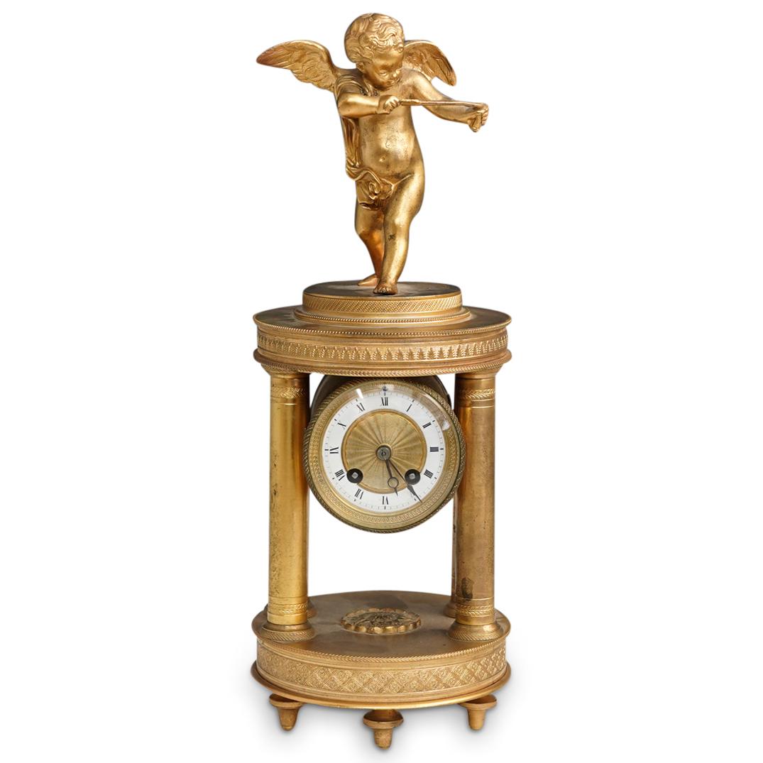French Empire Black Starr and Frost Mantle Clock (1 of 10)