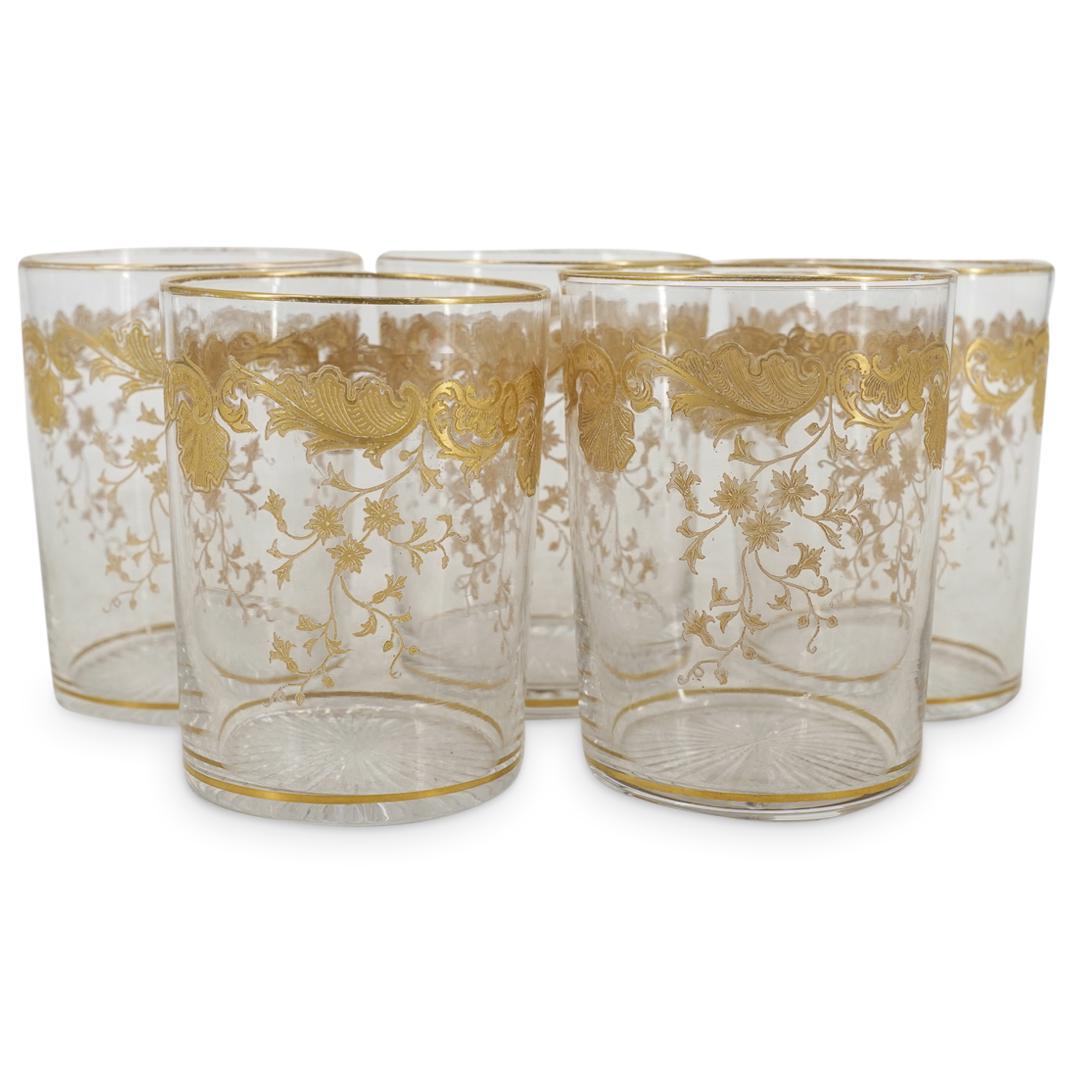 (5Pc) St Louis "Massenet" Crystal Double Old Fashioned Glasses (1 of 4)