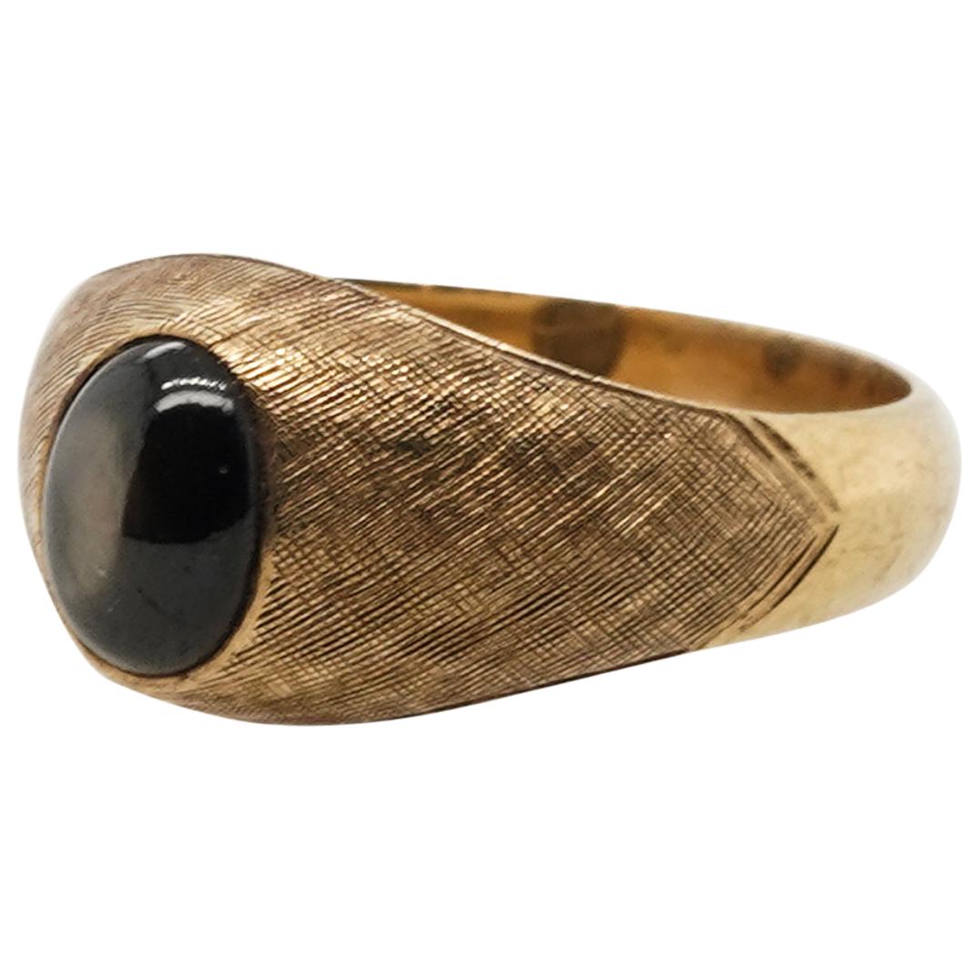 Vintage 18k Gold and Tiger's Eye Ring (1 of 5)