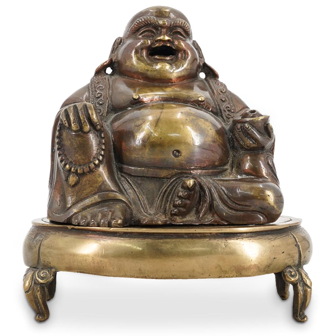 Chinese Bronze Laughing Buddha (1 of 6)