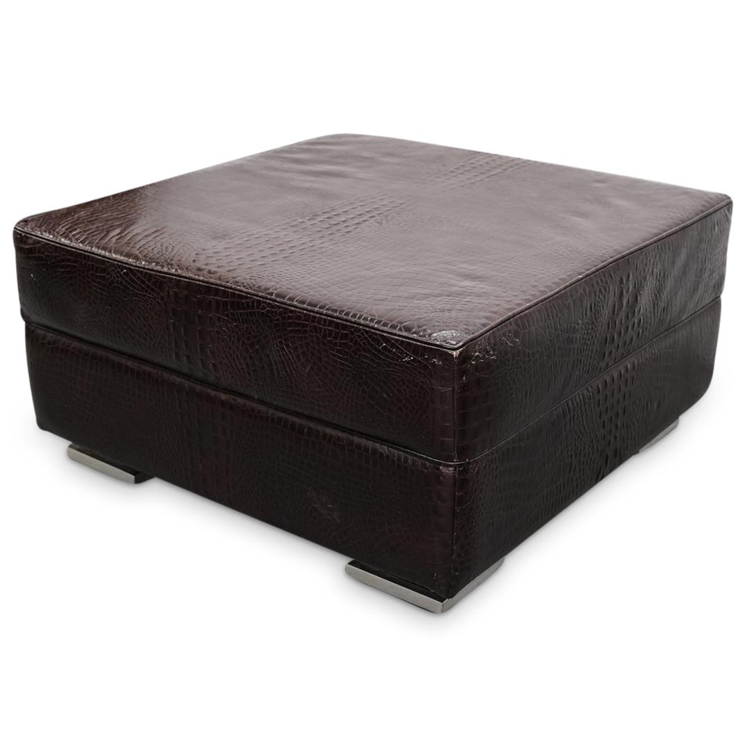 Artefacto Leather Ottoman (1 of 5)