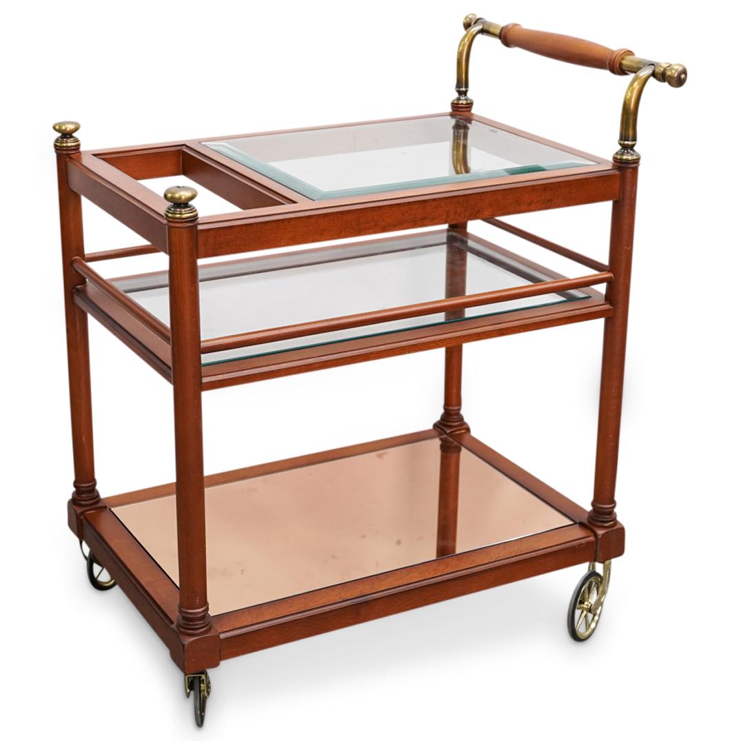Spanish Hurtado Designer Bar Cart With Glass Insets (1 of 9)