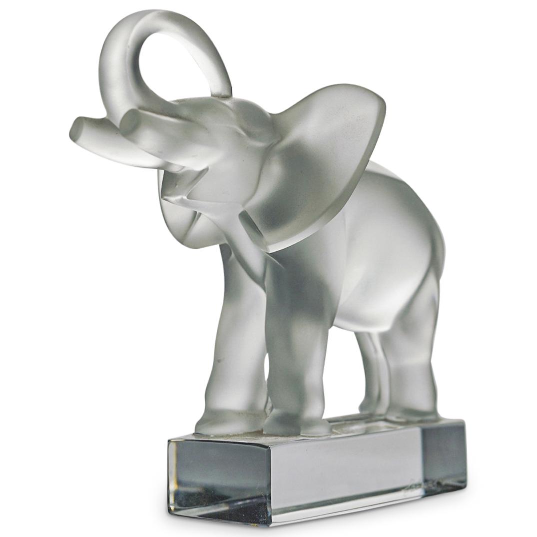 Lalique Elephant Figurine Paperweight (1 of 4)