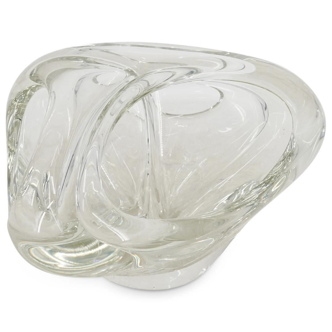 Large Solid Clear Glass Centerpiece Bowl (1 of 5)
