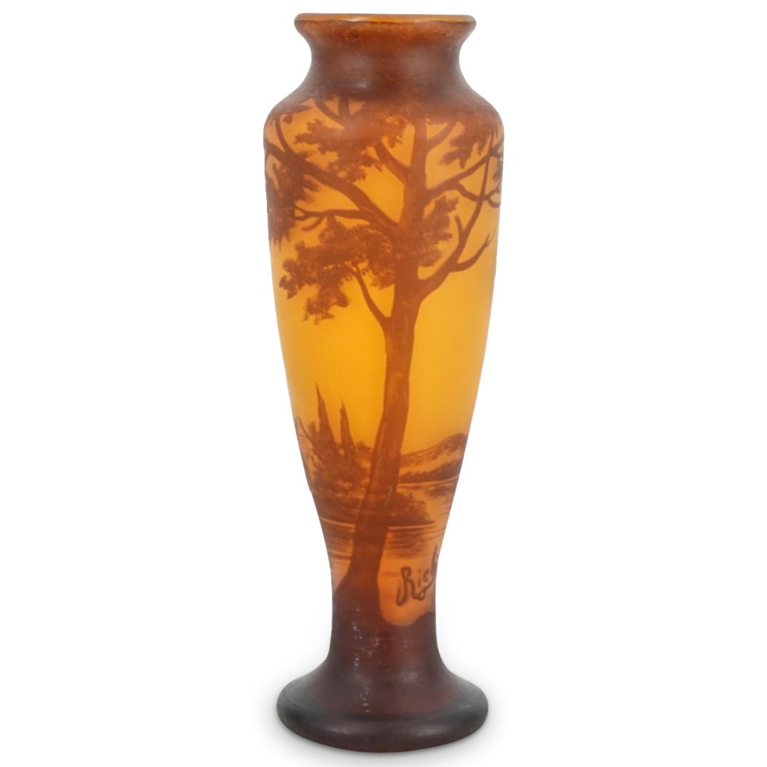 Art Nouveau Loetz Richard Cameo Glass Vase (1 of 7)