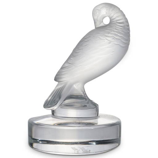 Lalique Crystal Bird Figurine Paperweight