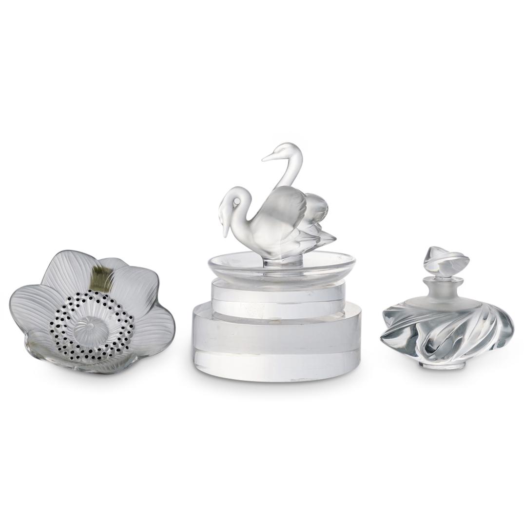 (3 Pc) Lalique Crystal Grouping Set (1 of 9)