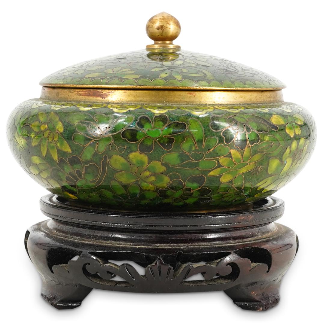 Antique Chinese Cloisonne Floral Box (1 of 6)