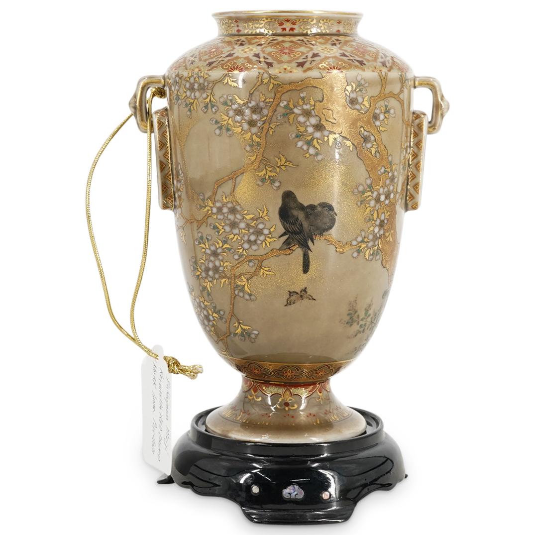 Antique Meiji Fukagawa Porcelain Vase (1 of 8)