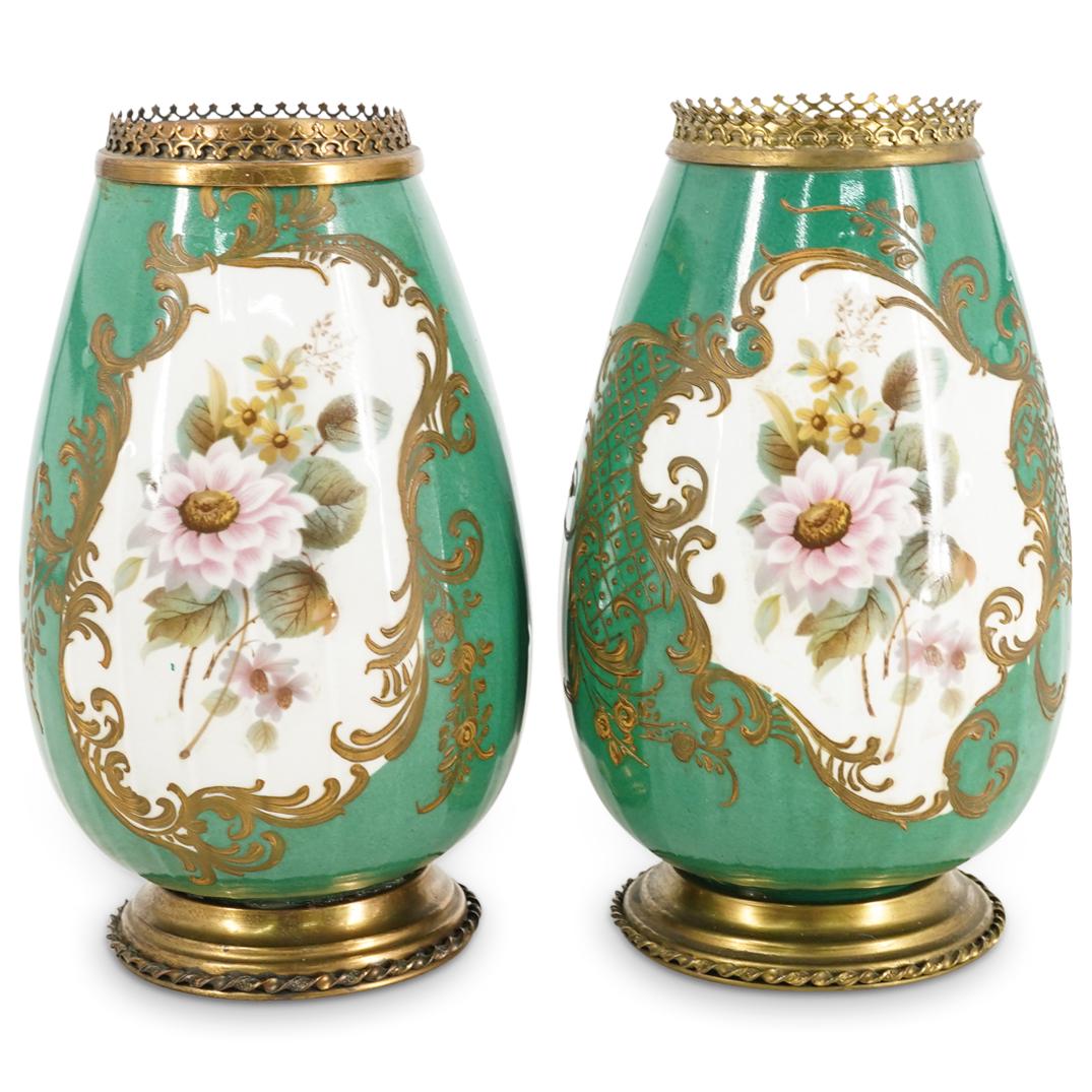 Pair Of Argentinian Porcelana Petit Paris Porcelain Vases (1 of 6)