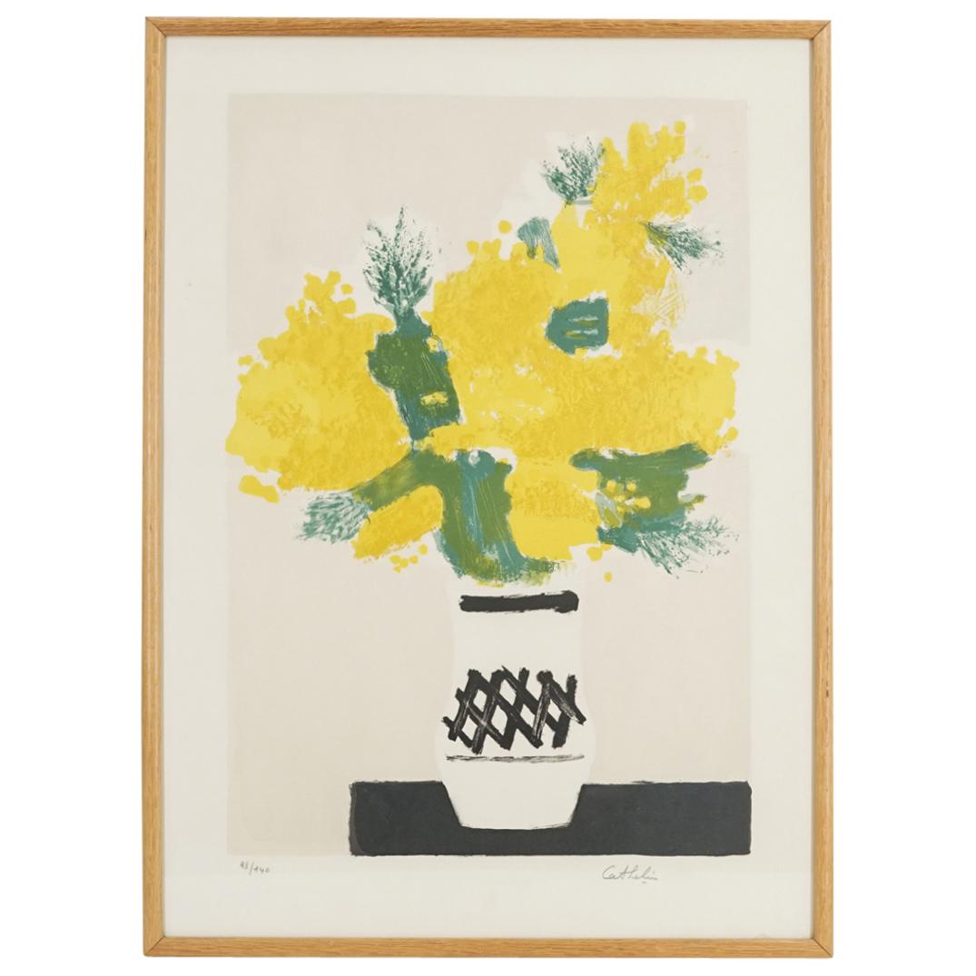 Bernard Cathelin (1919-2004) "Bouquet Jaune" Lithograph (1 of 5)