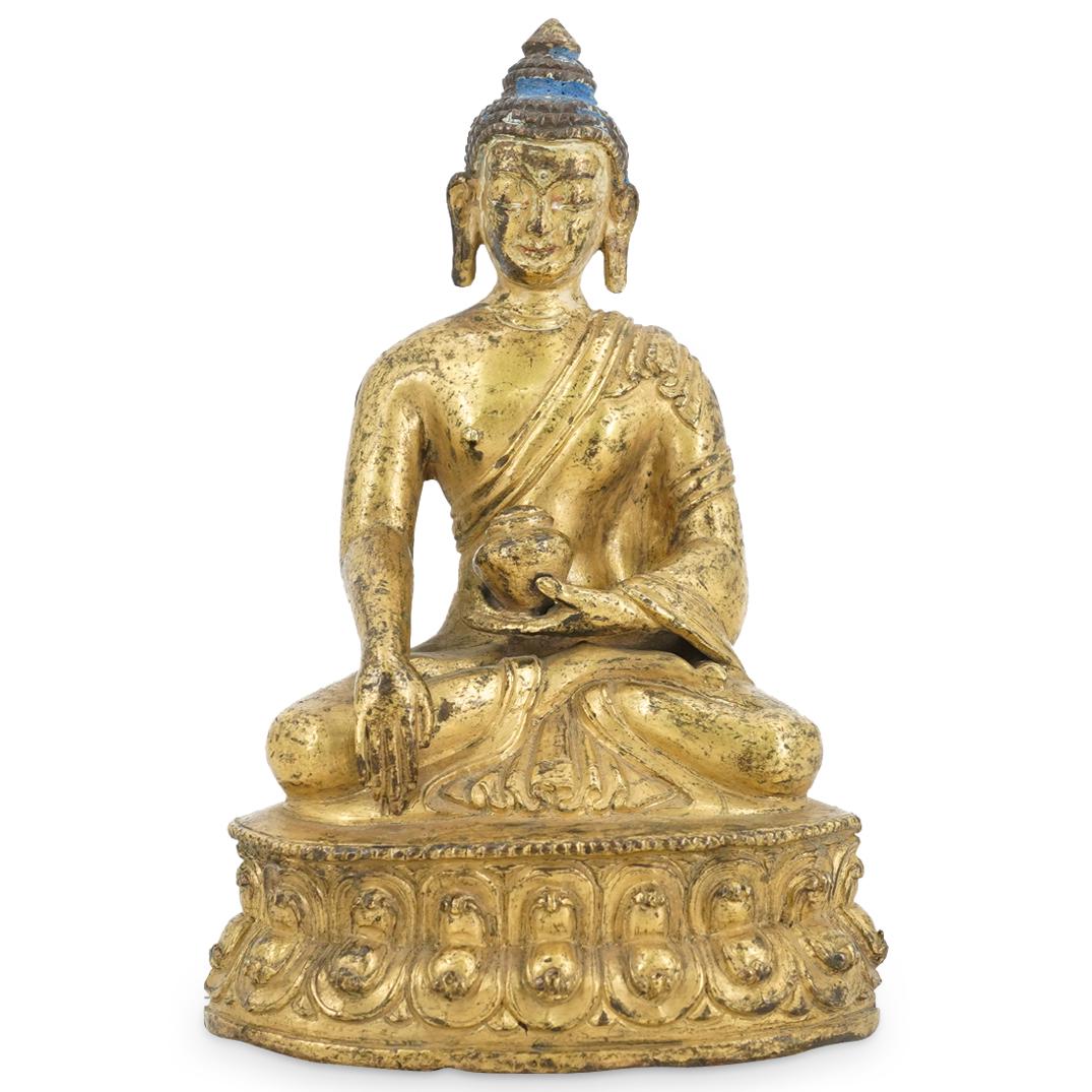 Antique Chinese Bronze Buddha (1 of 4)