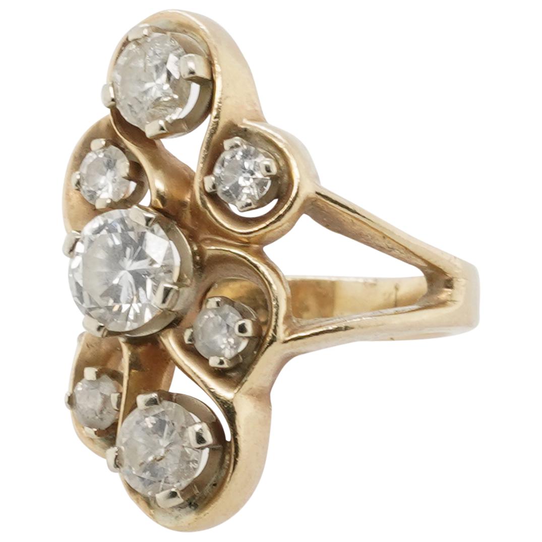 Vintage 14k Gold and 2.7 ct Diamond Ring (1 of 5)