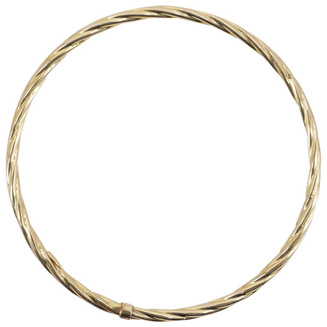 Italian Designer 14k Gold Bangle (1 of 3)