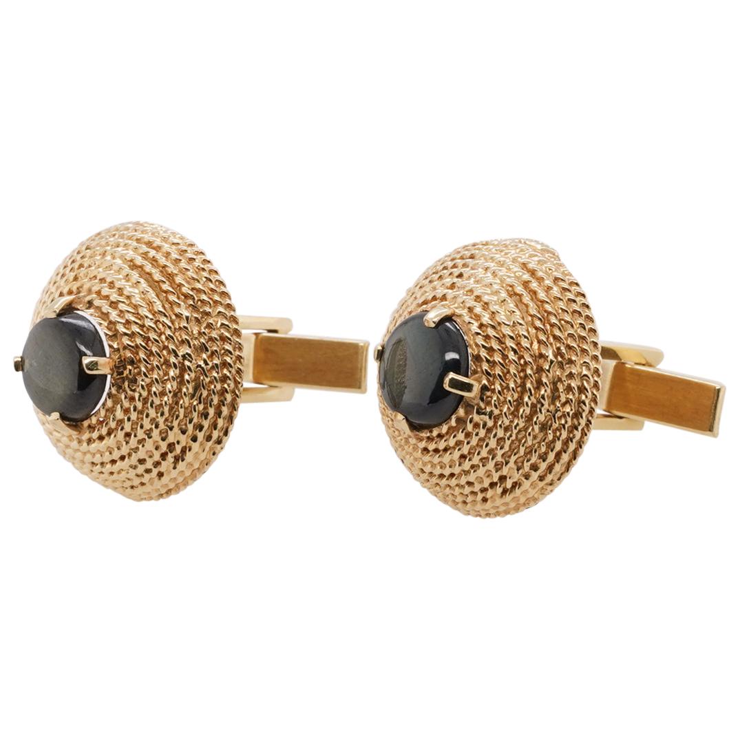 VIntage 14k Gold and Moonstone Cufflinks (1 of 5)
