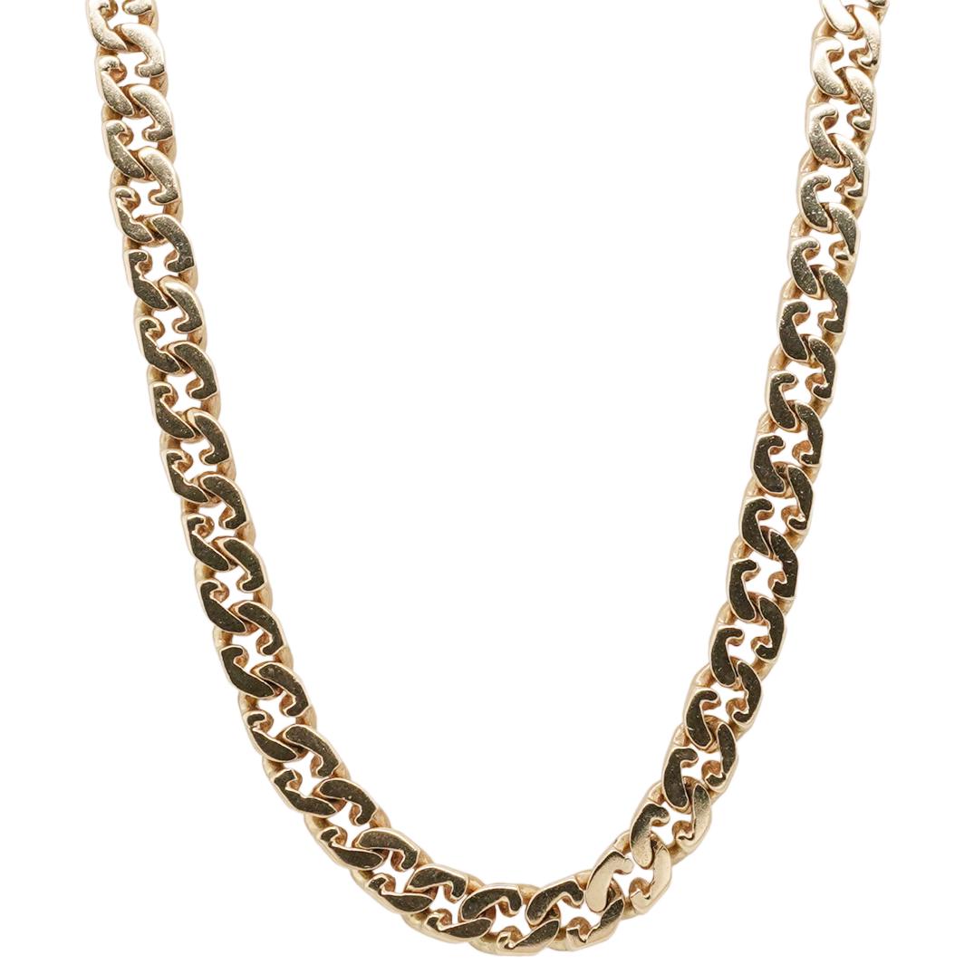 Designer 14k Gold Cuban Link Necklace (1 of 4)