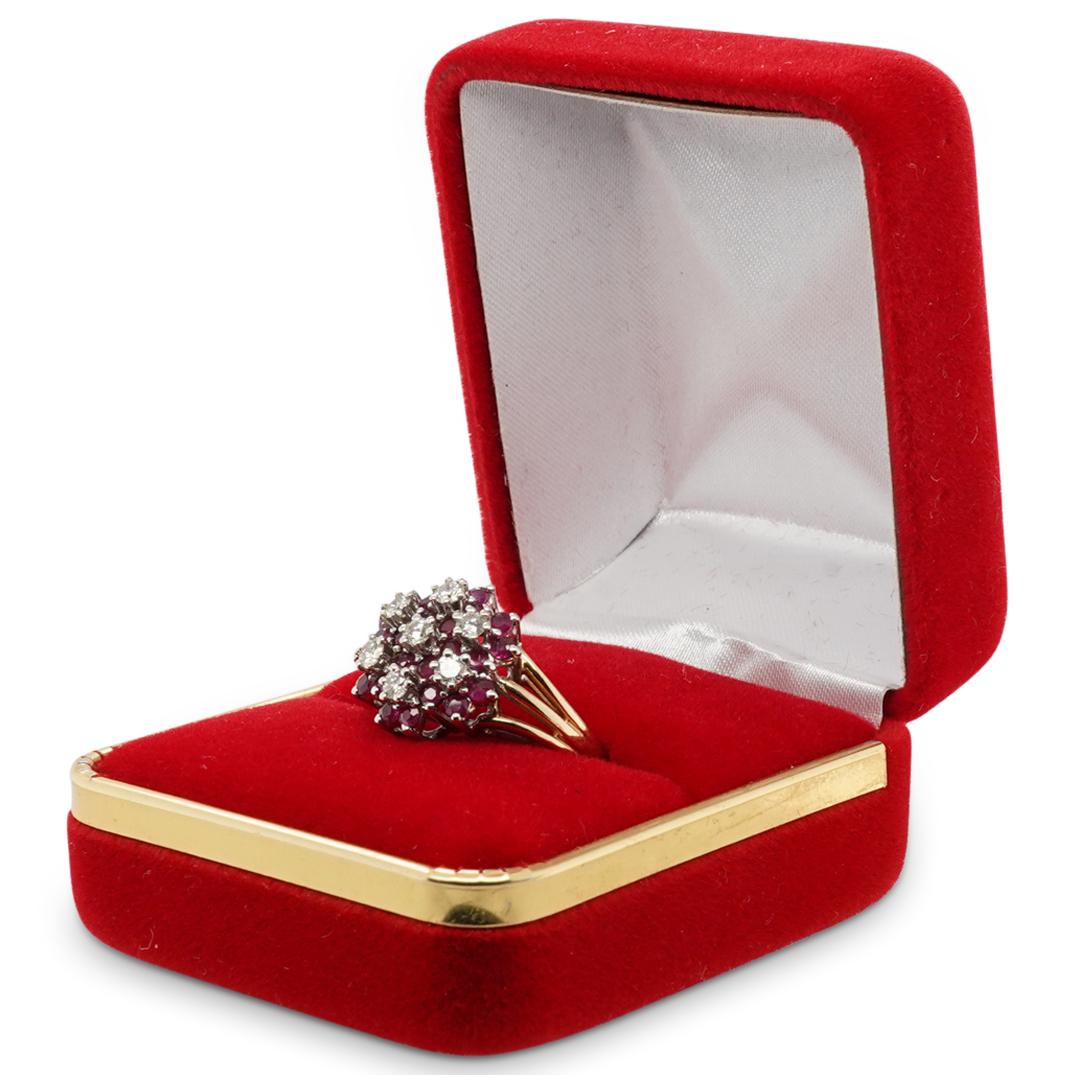 14k Gold Diamond and Ruby Ring (1 of 6)