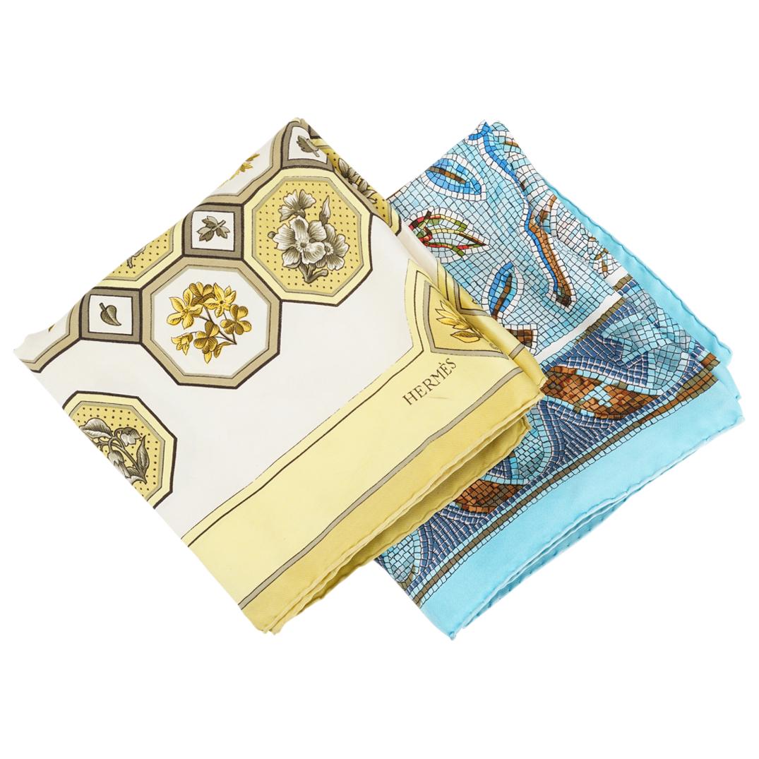 (2Pc) Hermes Silk Scarf (1 of 7)