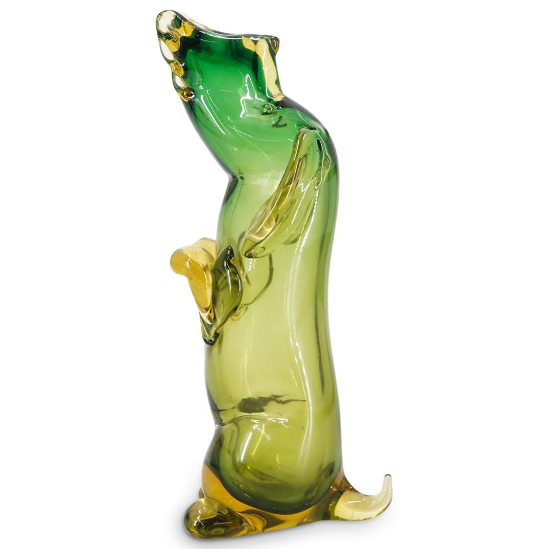 Murano Glass Dog Flower Vase (1 of 7)