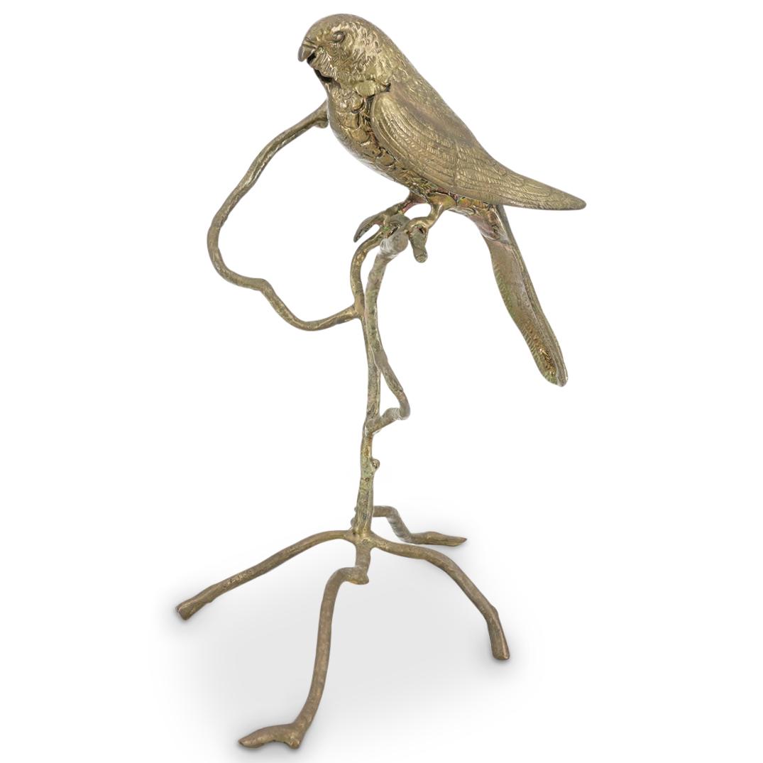 Brass Bird on branch Statue (1 of 4)