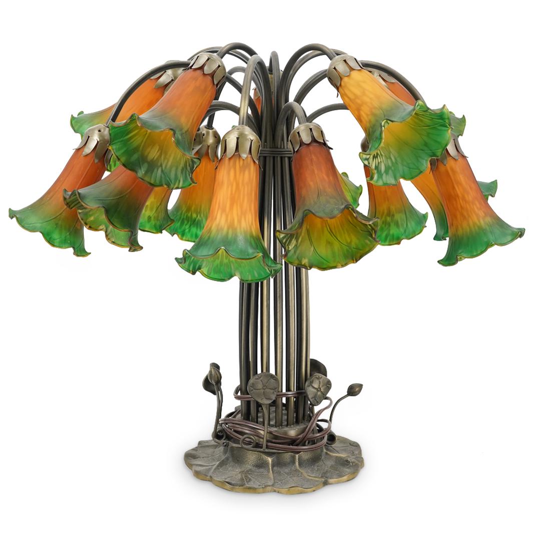 Tiffany Style Tulip Table Lamp (1 of 7)