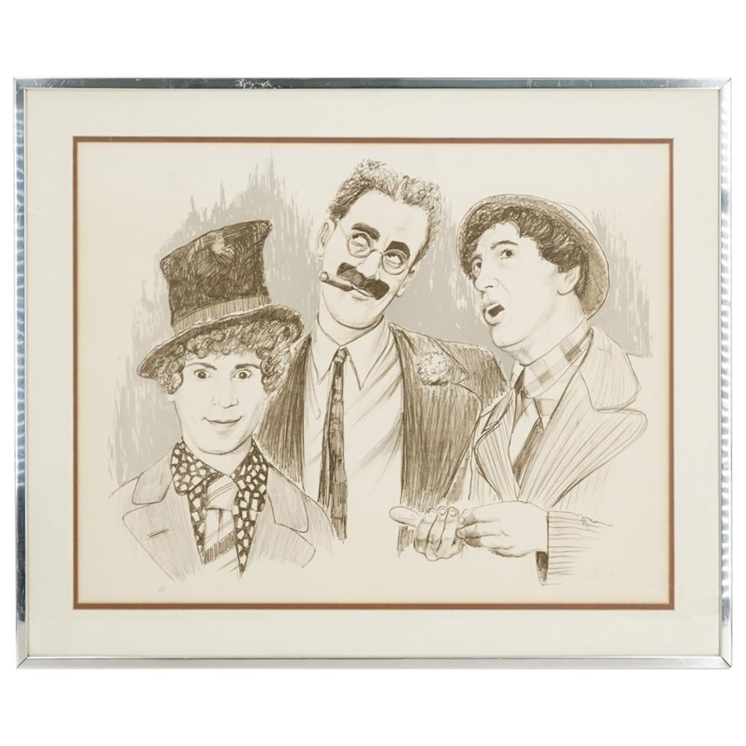 Glen Fortune Banse (B. 1948) Marx Brothers Print (1 of 6)