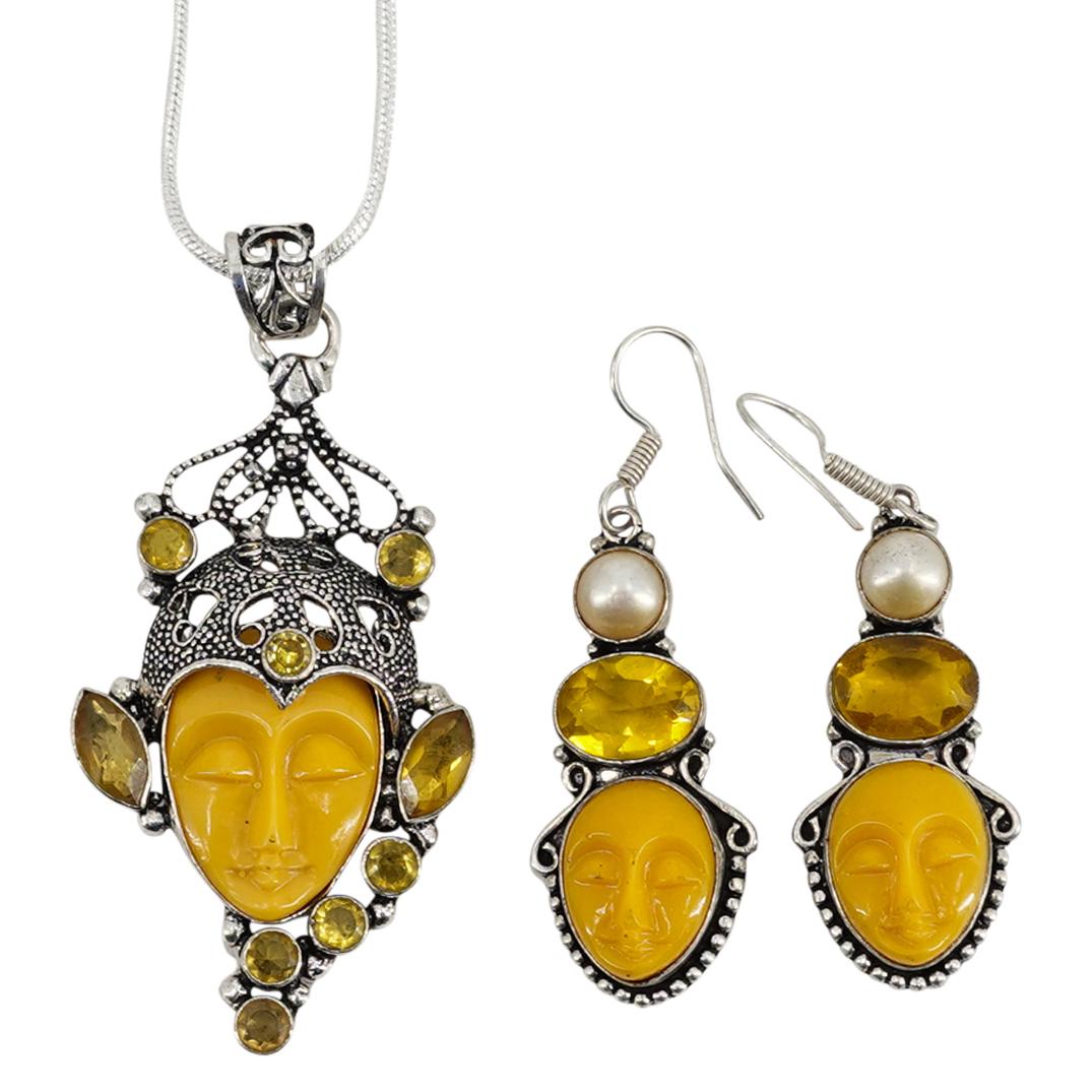 (3 Pc) Sajen Style Sterling Silver Jewelry Set (1 of 5)