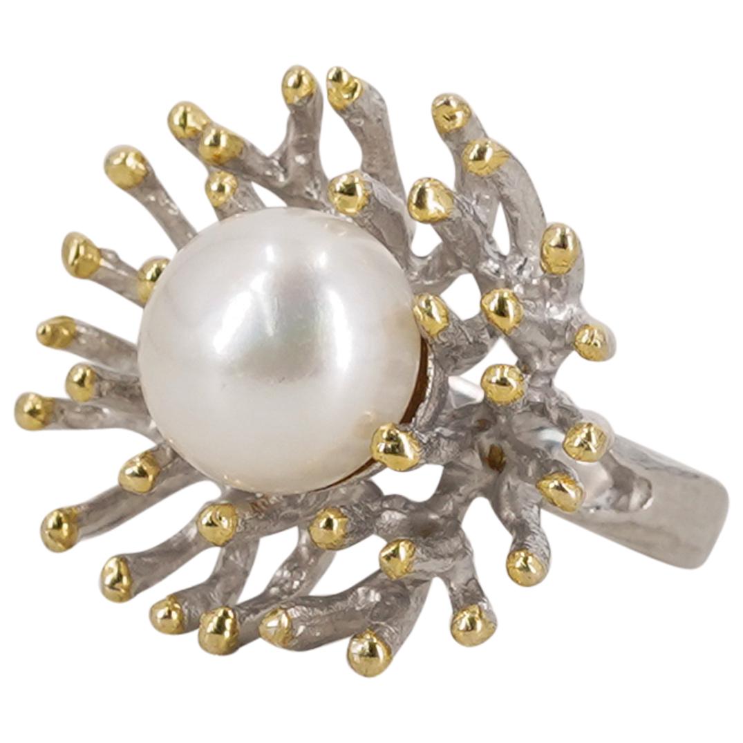 (3) Sterling Silver Baroque Pearl Rings (1 of 10)