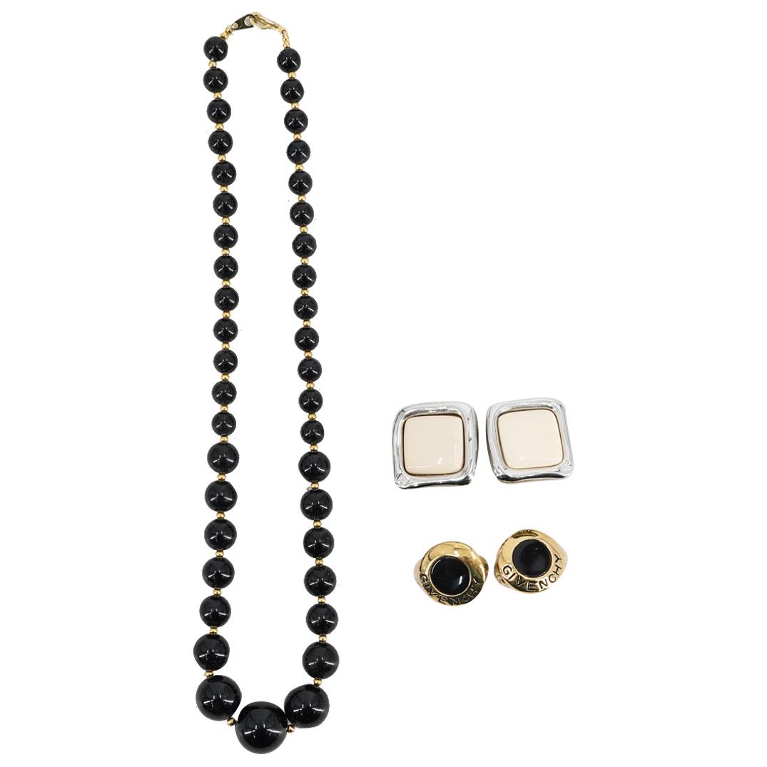 (5 Pc) Givenchy Costume Jewelry Earrings And Necklace (1 of 6)